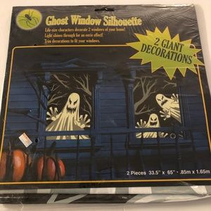 Vintage Halloween Silhouette  Window Home Decor Covers